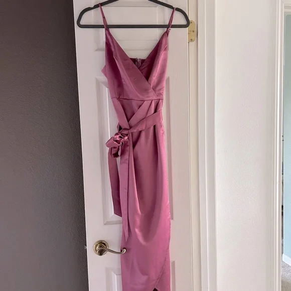 pink maternity wrap dress Luxury Pink Maternity Wrap Gown, Pregnant guest, Baby shower Chic Bump Club